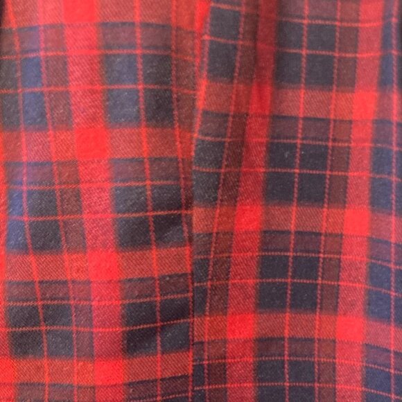 Say What SZ 1X Navy & Red Plaid Blazer Academia Heritage Old $ Preppy Work - Picture 8 of 8